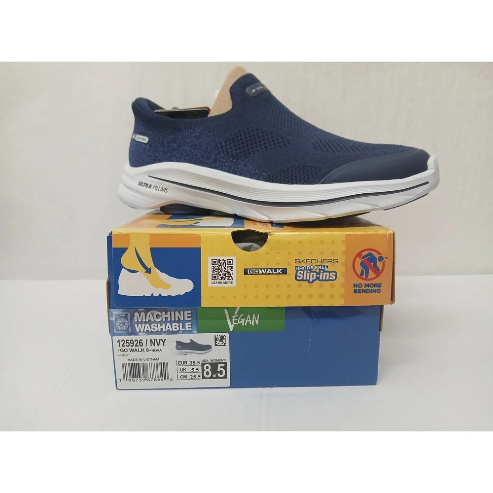Skechers Hands Free Slip-ins GO WALK Arch Fit Nova Navy‎ Blue Shoes 8.5 Women